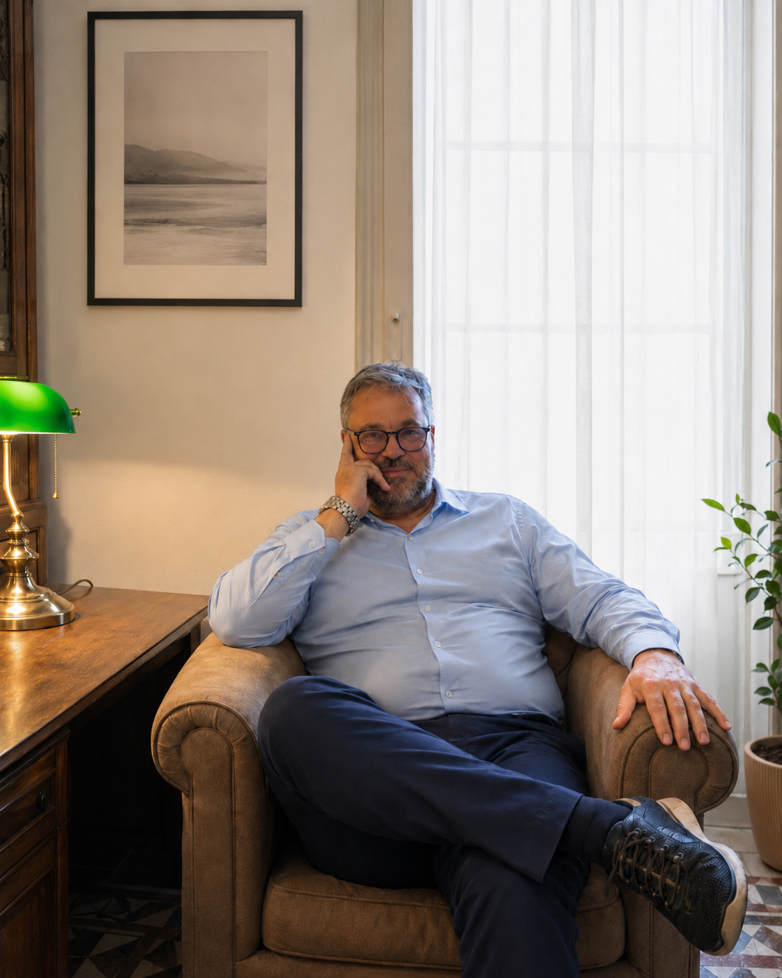 Retrato del Doctor Guilera, especialista en salud mental infanto juvenil